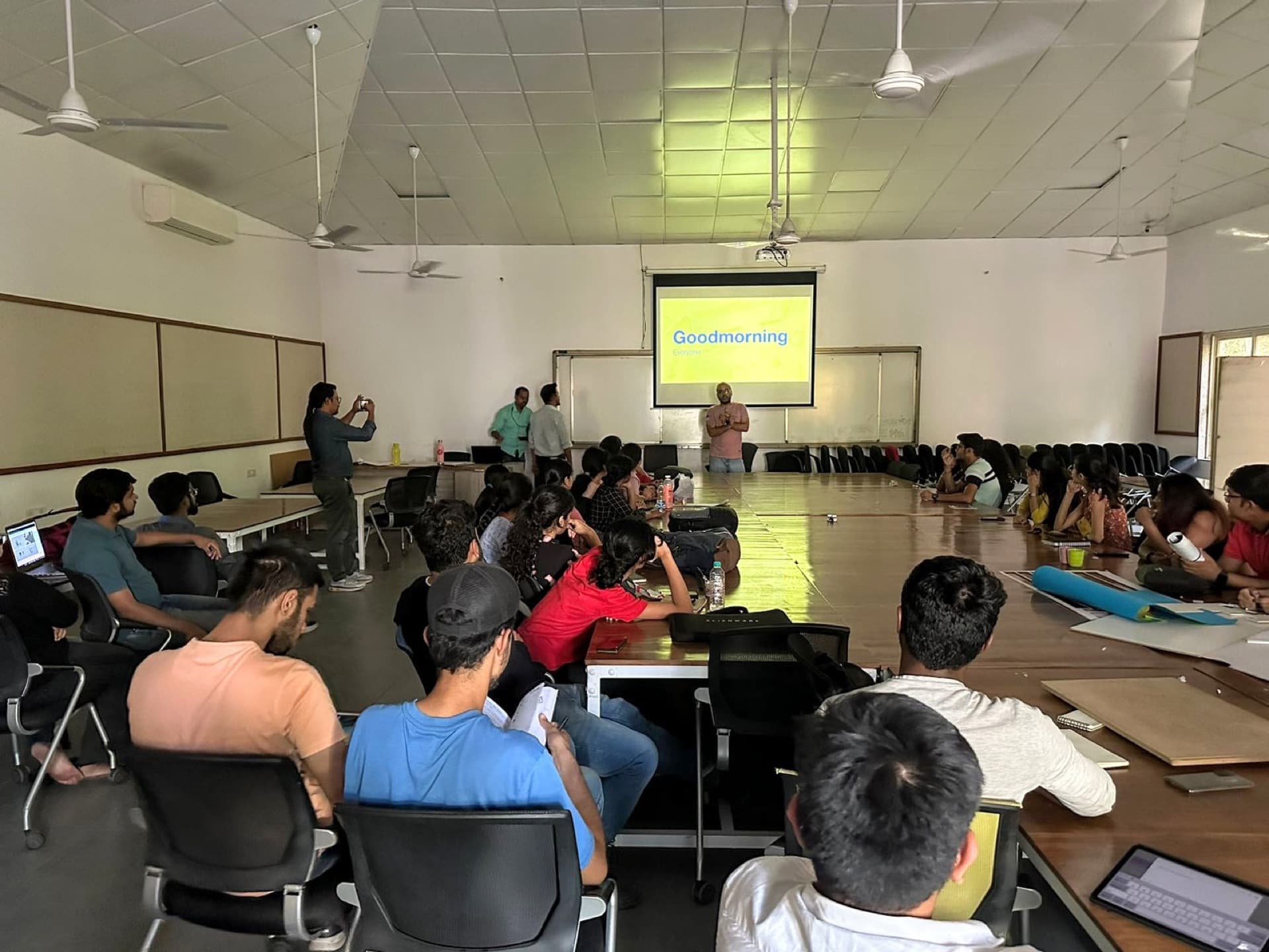 UID workshop facilitation in a classroom