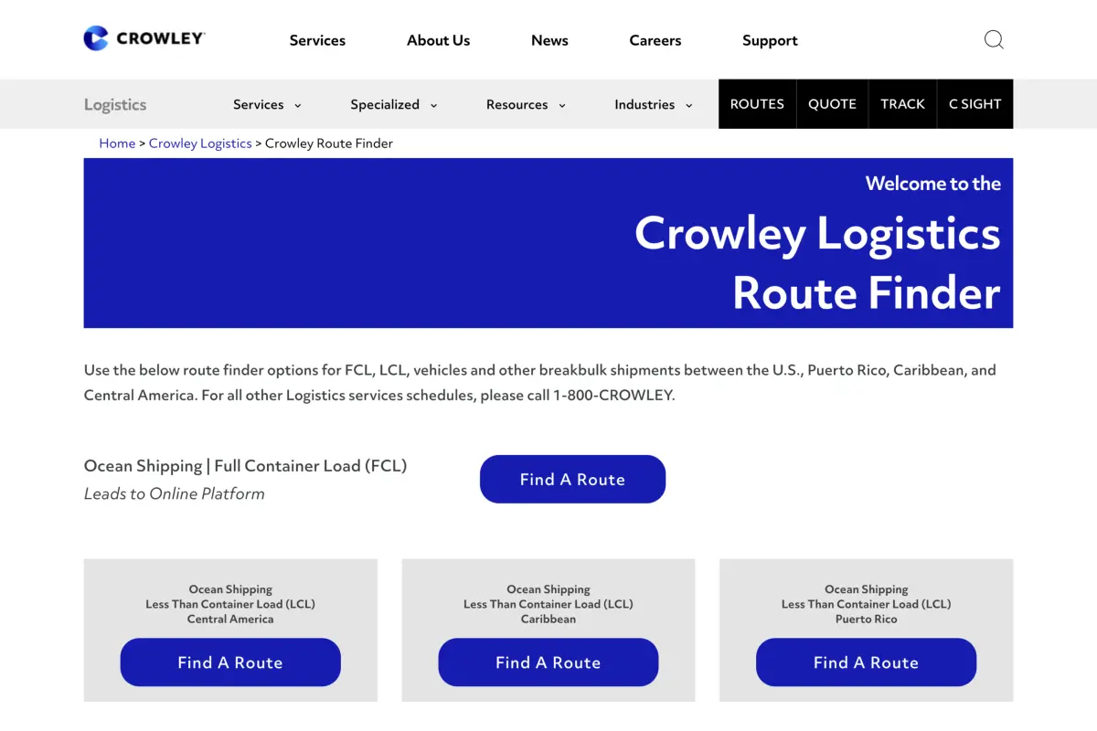Crowley Maritime — Product 1